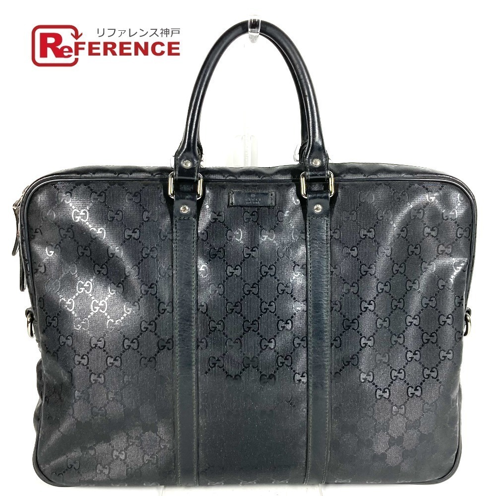 GUCCI GG Imprime Bag Tote Handbag Business Black